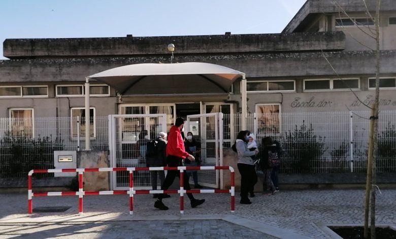 Crianças passam frio em algumas escolas de Tomar desconfinamento escola templarios IMG 20210315 090314