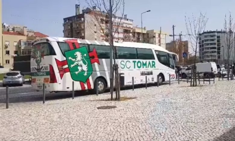 Sp. Tomar estreia novo autocarro (c/ vídeo) sp. Tomar autocarro