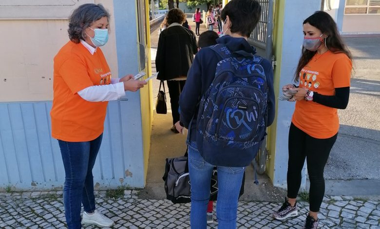 Agrupamento Templários: mensagem de esperança no recomeço das aulas (c/ fotos) escola IMG 20210405 081811