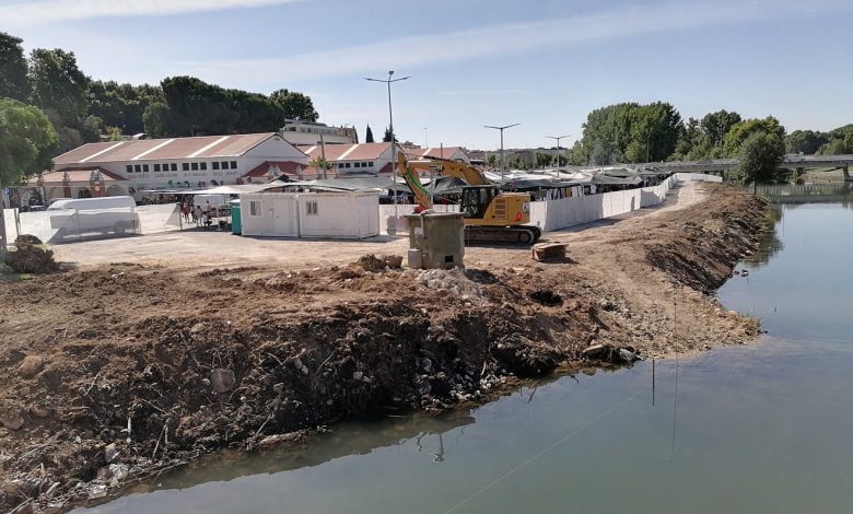 Obras na margem do rio sem informação nem acompanhamento arqueológico obras rio nabao mercado margem IMG 20210625 100026