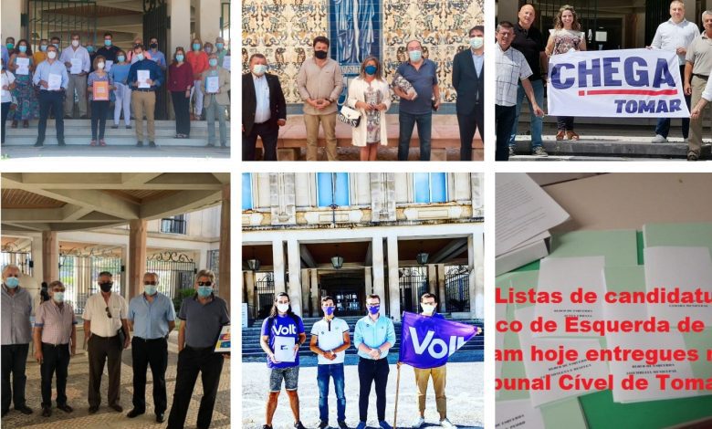 Candidaturas entregam listas para as eleições autárquicas no tribunal eleicoes be BeFunky collage