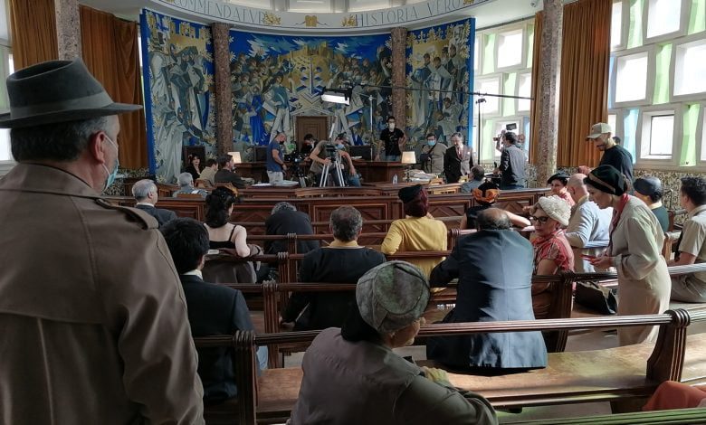 Telefilme para a RTP está a ser rodado em Tomar (c/ fotos) telefilme Ha de haver uma Lei IMG 20210727 172528
