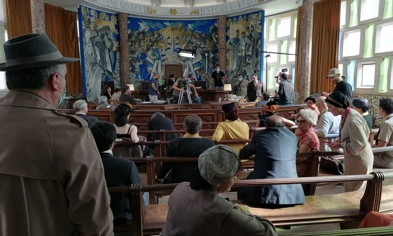 Telefilme para a RTP está a ser rodado em Tomar (c/ fotos) telefilme Ha de haver uma Lei IMG 20210727 172528