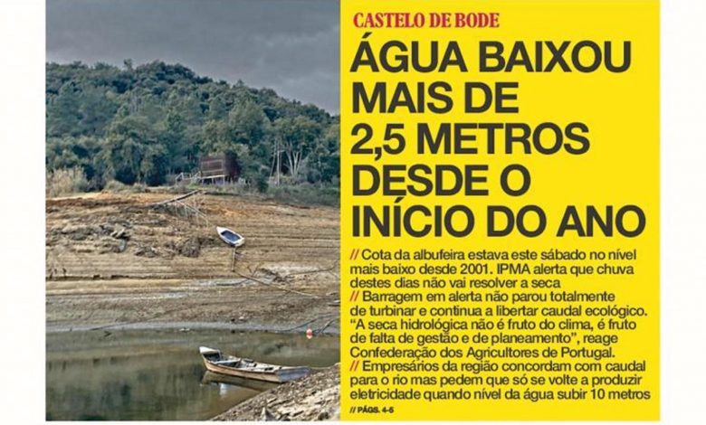 Há mais de 20 anos que a cota do Castelo do Bode não estava tão baixa bode i 39024299 3255970554478100608 n