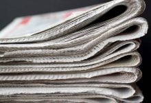 Capas dos jornais locais e regionais jornais imprensa