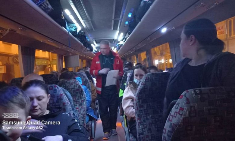 Refugiados ucranianos a caminho de Tomar ucran 3424275 1921508773016568366 n