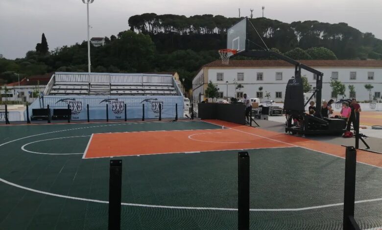 Várzea Grande transformada em campo de basquetebol recebe prova inédita basket 25401847 7371293120677323609 n