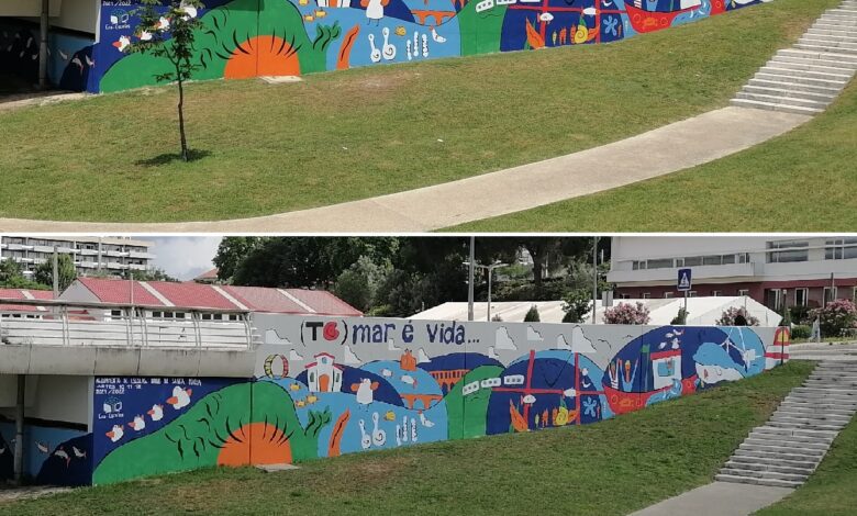 Descubra as diferenças pintura mural