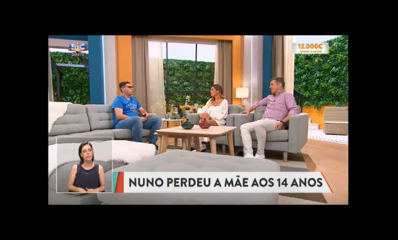 Perder a mãe aos 14 anos: o depoimento de um jovem tomarense na televisão nuno