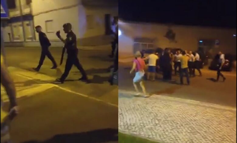 Desacatos em frente à GNR de Torres Novas (c/ vídeo) gnr tn