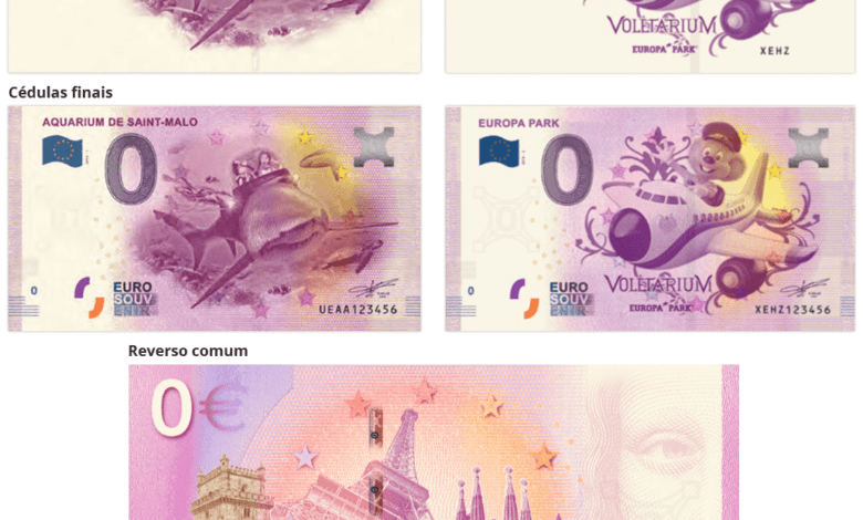 Tomar vai passar a ter Nota Oficial de Zero Euros (souvenir) cedula nota zero euro souvenir detalhes artes clientes collectgram V1 OT