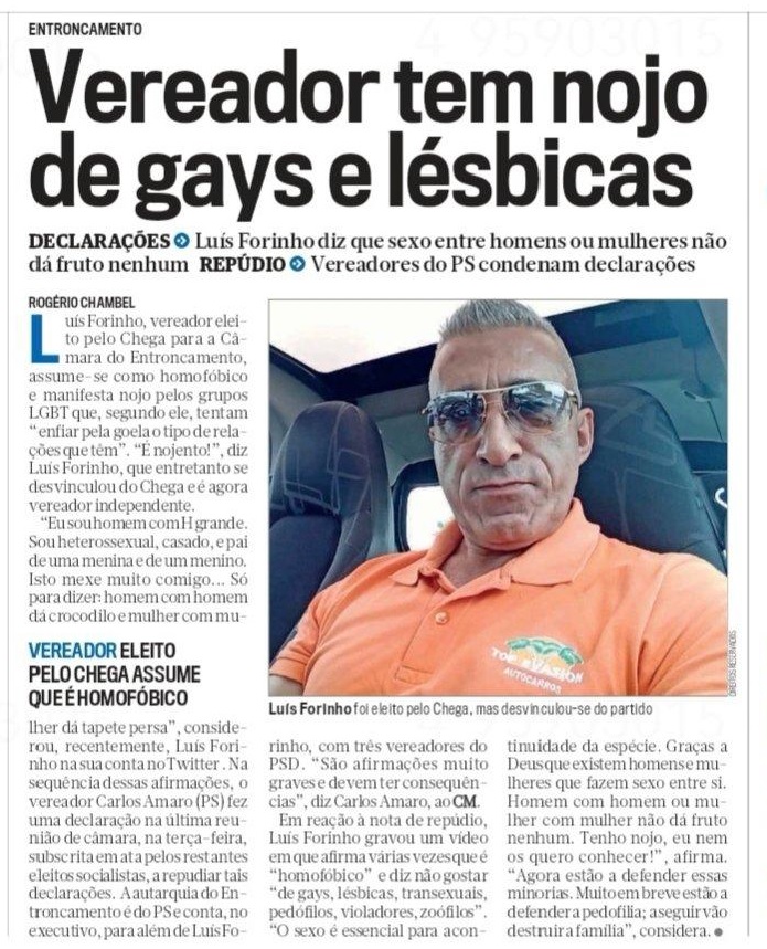 entroncamento chega forinho