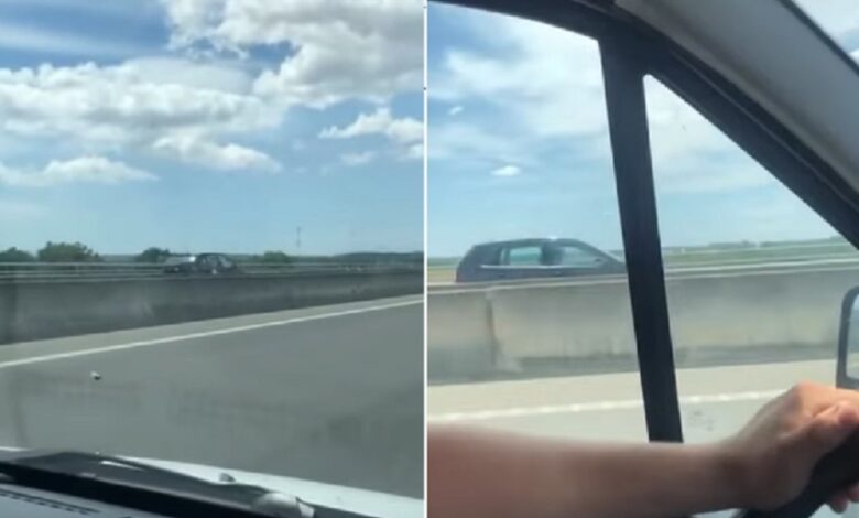 Idoso conduz em contramão na ponte Salgueiro Maia (Santarém) (c/ vídeo) contramao