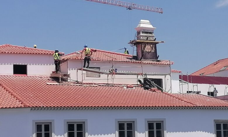 Chaminé centenária restaurada e reposta no devido lugar convento de santa iria IMG 20230616 143006