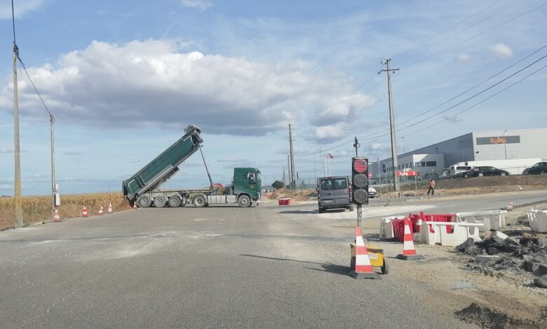 Quase 5 milhões para melhorar acessos às zonas industriais de Entroncamento e Riachos obra ZI Riachos IMG 20230922 163009
