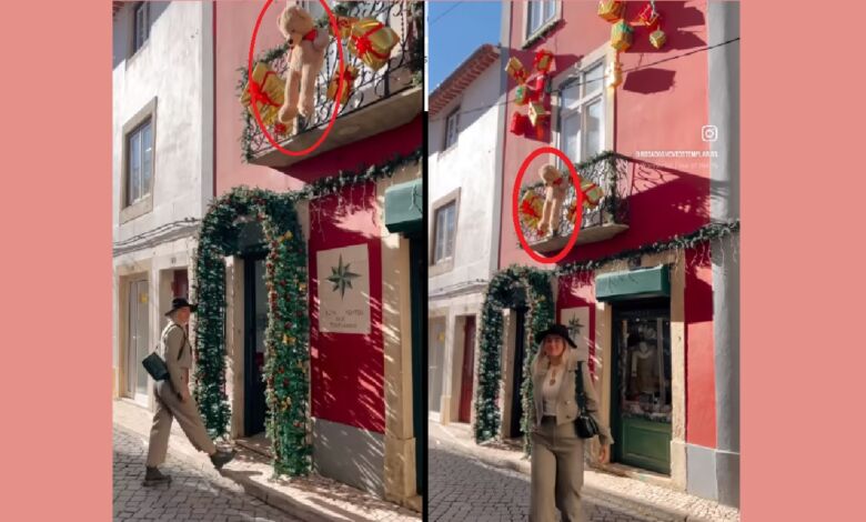 Urso roubado de ornamentação de Natal urso 6789