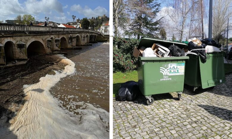 Em dia de eleições, poluição no rio e lixo à porta IMG 20240310 WA0002