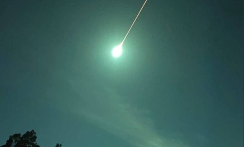 Queda de meteorito observada também na região (c/ vídeos) meteoro