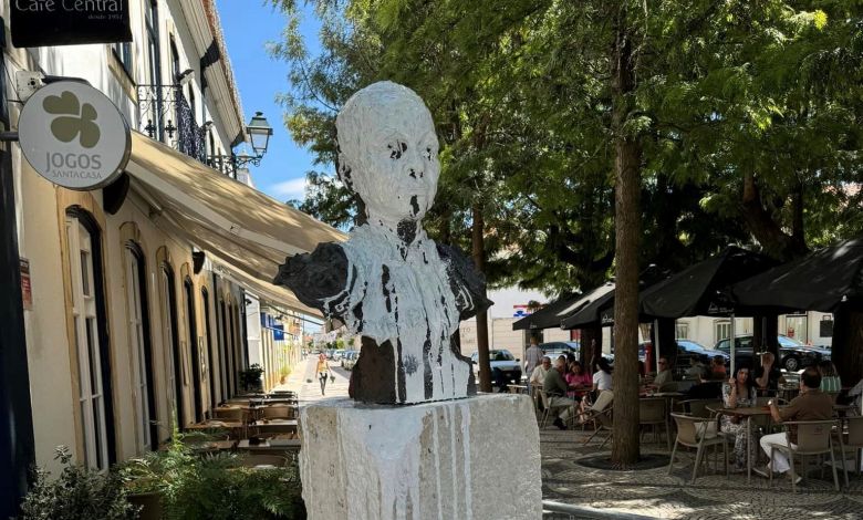 Estátua do toureiro Ricardo Chibanga foi vandalizada estatua 618062055 6403550316198987727 n