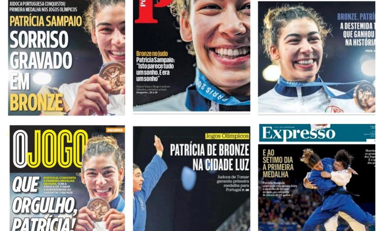 Patrícia Sampaio na capa de todos os jornais nacionais patricia