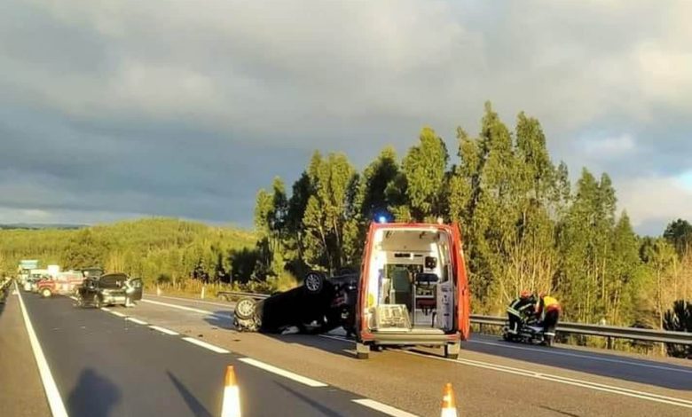 Carro capotado em colisão no IC9 acid 178636727600783 2676004964816883103 n