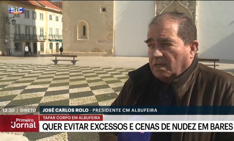 SIC apanha presidente da câmara de Albufeira em Tomar para falar sobre regulamento polémico albufeira