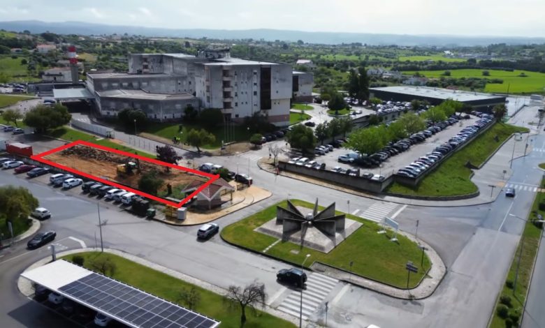 Hospital de Tomar: novo edifício de pedopsiquiatria “rouba” mais de 20 lugares de estacionamento hospital obras 2