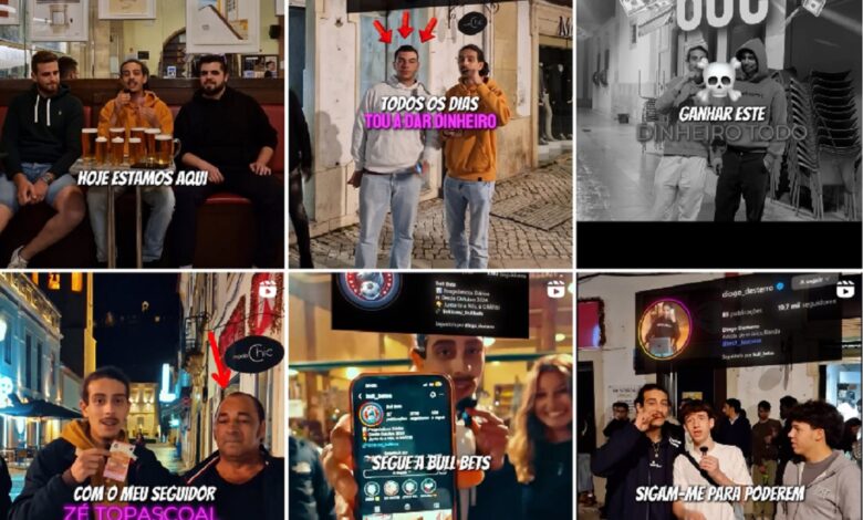 Influencer anda a distribuir dinheiro em Tomar diogo 7890